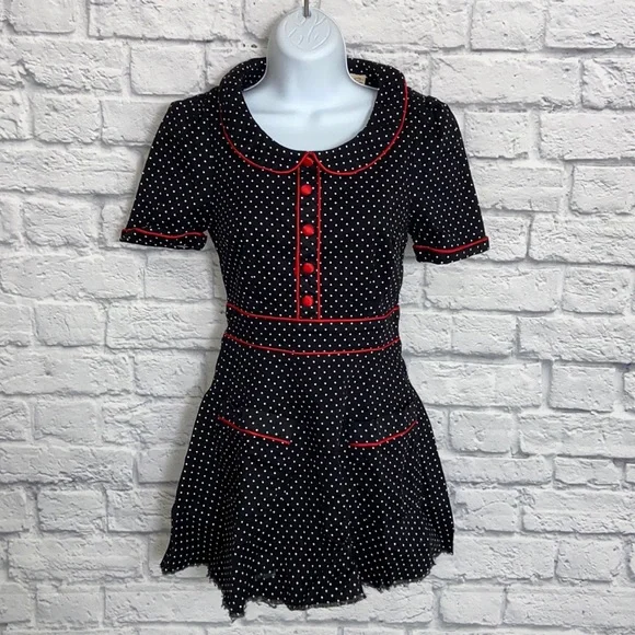 Lindy Bop | Dresses | Lindy Bop Vintage Retro Pin Up Black And White Polka  Dot Mini Dress Size Xs | Poshmark